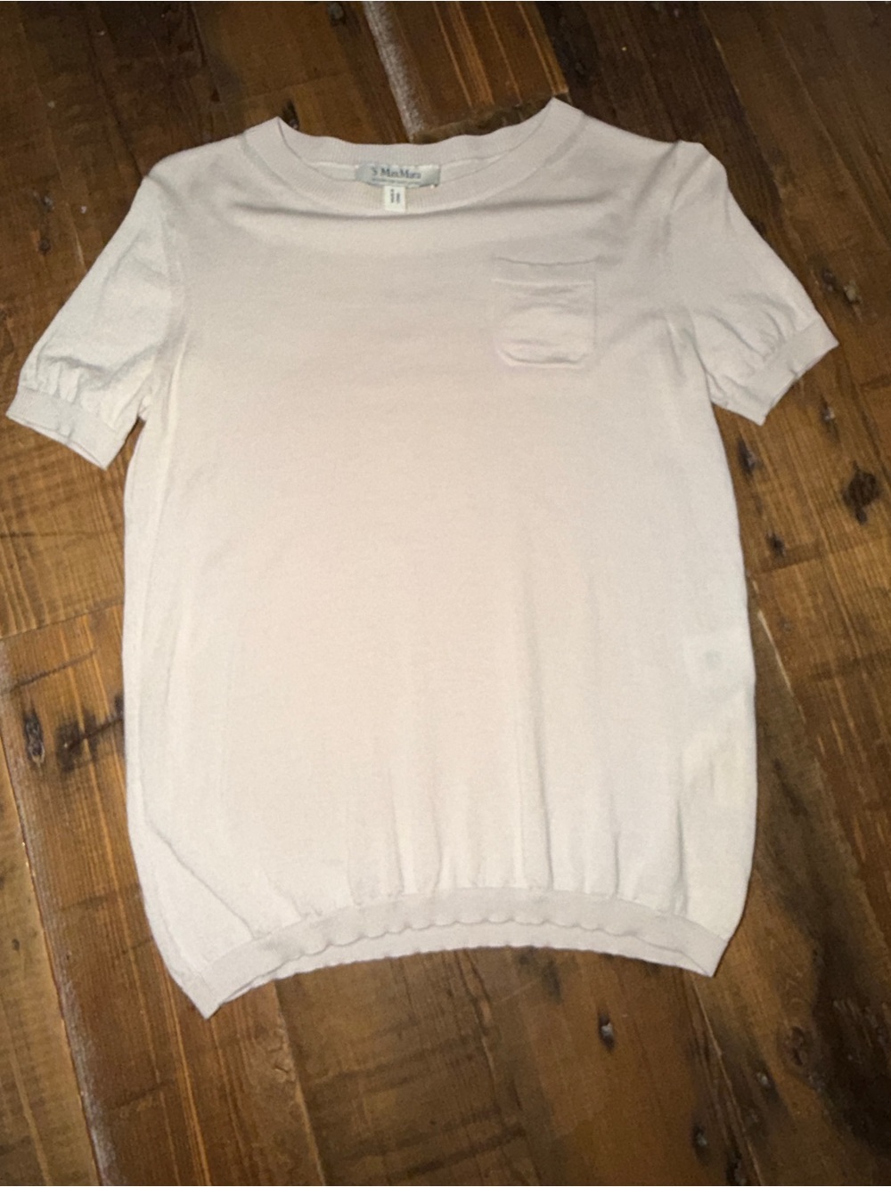 MaxMara virgin Wool Short Sleeve Knit sweater